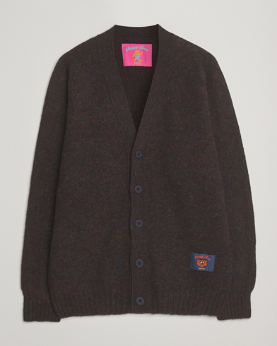 Howlin' Shaggy Bear Cardigan Wolf – Brown