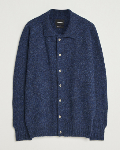 Howlin' Brushed Wool Cardigan Denim – Blue