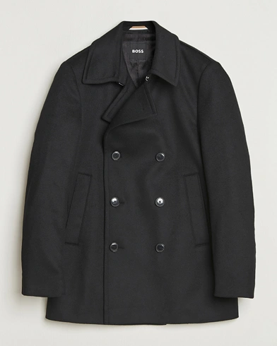 BOSS BLACK BOSS BLACK Hyde Wool Peacoat Black - Size: 54