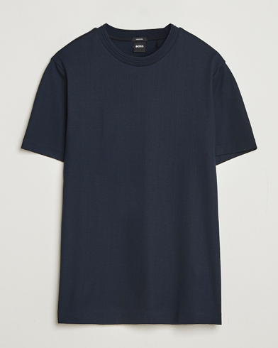 Zimmerli of Switzerland Sea Island Cotton Crew Neck T-shirt Navy