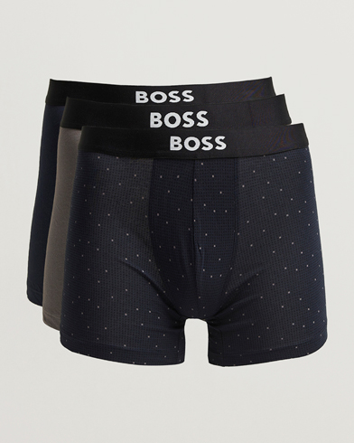 BOSS BLACK BOSS BLACK 3-Pack Boxer Grey/Beige/Navy - Size: M