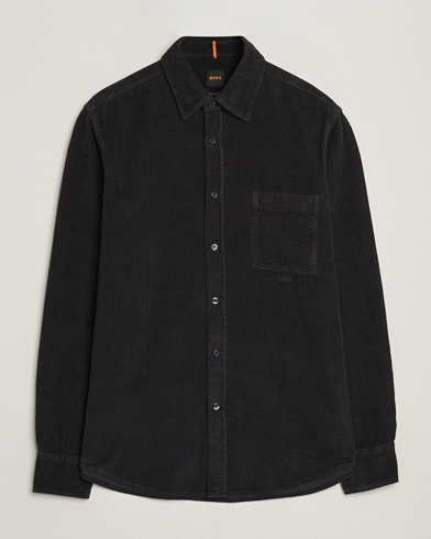 BOSS ORANGE Relegant Corduroy Shirt Black – Black