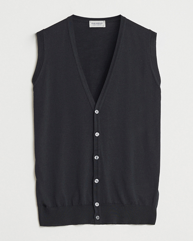 NN07 Cable Structured Knitted Vest Nature Melange at CareOfCarl.com