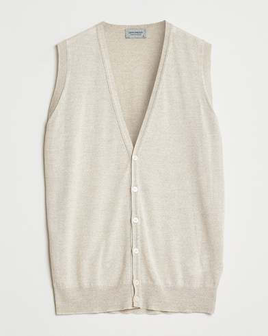NN07 Boiled Wool Vest Khaki Beige at CareOfCarl.com