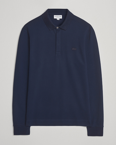 NN07 Ross Long Sleeve Half Zip Polo Navy Blue at CareOfCarl.com