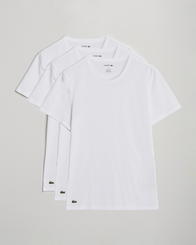 Lacoste 3-Pack Crew Neck T-Shirt White – White