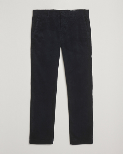 NN07 Theo Regular Fit Corduroy Chinos Navy Blue – Blue
