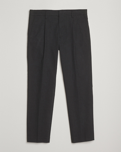 NN07 Bill Wool Pleated Trousers Black Multi – Black
