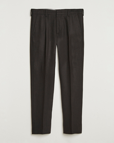 NN07 NN07 Bill Wool Pleated Trousers Brown - Size: W30L32