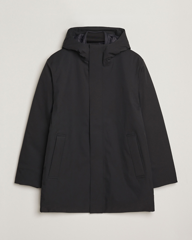 Fred Perry Padded Zip Through Parka Black at CareOfCarl.com