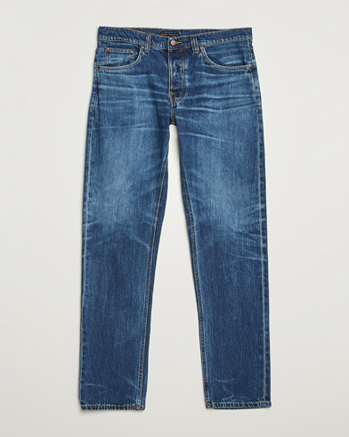 Nudie Jeans Solid Ollie Jeans Life Tracks – Blue