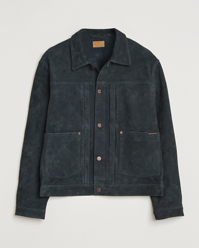 Nudie Jeans Dante II Suede Jacket Navy – Blue
