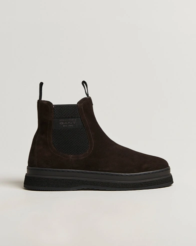 GANT Blistown Shearling Suede Chelsea Boot Espresso Brown – Brown