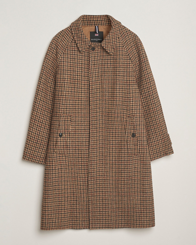 Auralee Wool Tweed Chesterfield Coat Khaki at CareOfCarl.com