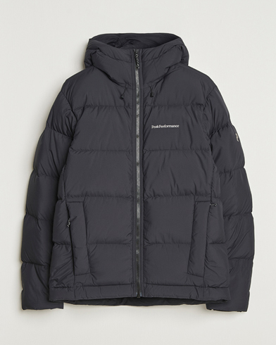 Peak Performance Rivel Down Hooded Jacket Black – Black