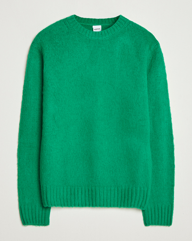 Aspesi Brushed Shetland Sweater Green – Green