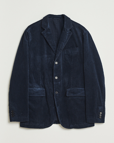 Aspesi Corduroy Blazer Navy – Blue