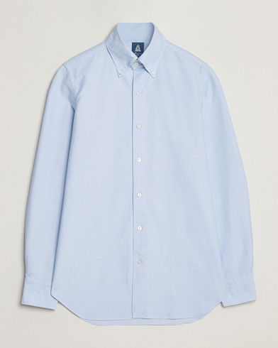 Finamore Napoli Gaeta Oxford Button Down Shirt Light Blue – Blue