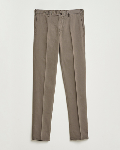 Incotex Slim Fit Cotton Stretch Chinos Grey - Size: 46