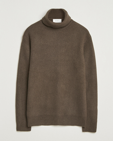 LES DEUX Eddie Wool Rib Rollneck Teak – Brown