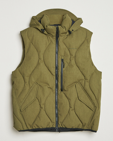 orSlow Cotton Nylon Utility Vest Army Green at CareOfCarl.com