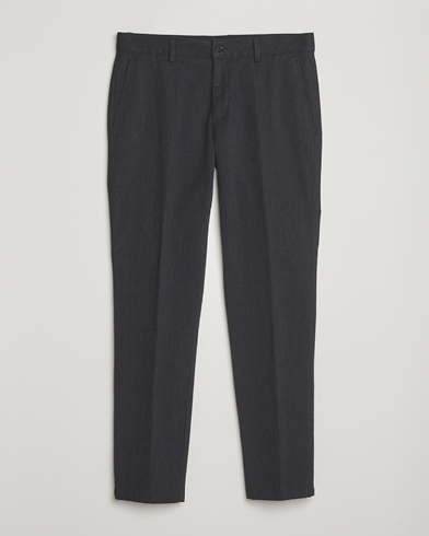 Oscar Jacobson Denz Brushed Melange Trousers Charcoal - Size: 54