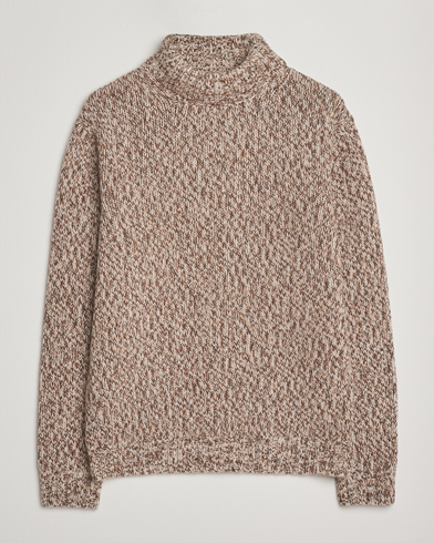 Oscar Jacobson Mika Heavy Wool/Cotton Rollneck Beige – Beige