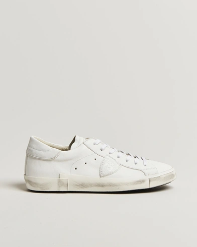 Philippe Model Prsx Low Top Leather Sneakers White – White