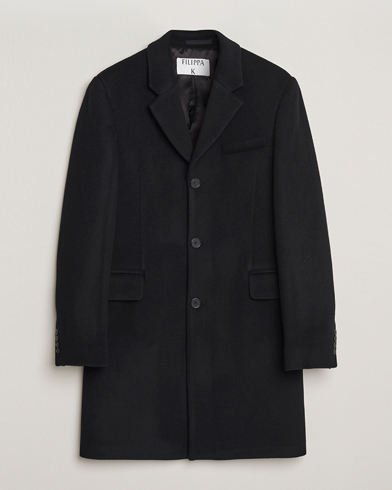 Jil Sander Felted Wool Coat Black at CareOfCarl.com