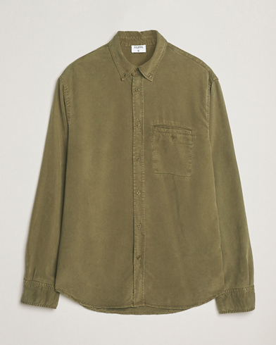 Filippa K Zachary Lyocell Shirt Dark Olive – Green