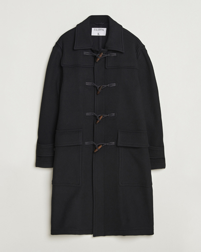 Filippa K Monty Wool Duffle Coat Black – Black