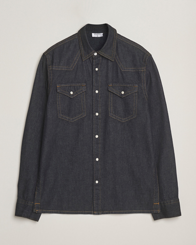Filippa K Western Denim Shirt Rinsed Blue Wash – Blue
