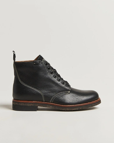Polo Ralph Lauren Radford Oiled Leather Boot Black Calf – Black