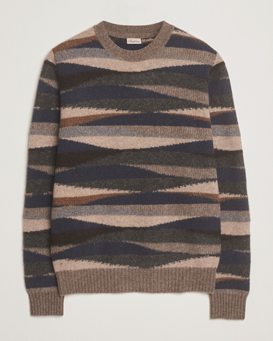 Lanvin Chevron Sweater Petrol/Ecru at CareOfCarl.com