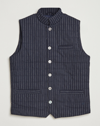 【Quilted Vest】 Night Blue Lacoste Lightweight Water-Resistant Quilted Zip Vest Navy