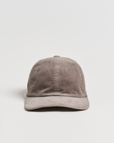Sunspel Corduroy Cap Bark – Brown