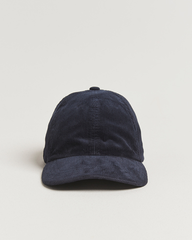 Sunspel Corduroy Cap Navy – Blue