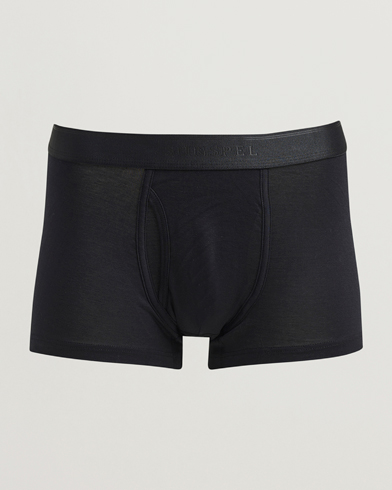 Zimmerli of Switzerland Mercerized Cotton Boxer Briefs Black at