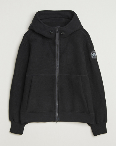 Moncler Grenoble Fleece Full Zip Cardigan Black at CareOfCarl.com
