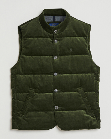 Polo Ralph Lauren Quilted Corduroy Vest Country Olive – Green