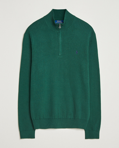 Polo Ralph Lauren Double Knit Jaquard Half Zip Sweater Pine