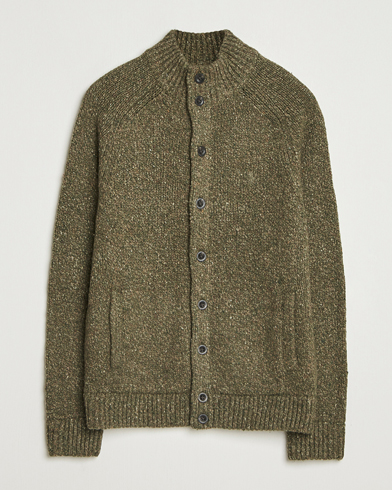 Polo Ralph Lauren Wool Blend Button Cardigan Olive Marl – Green