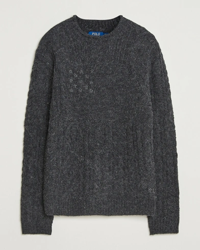 Polo Ralph Lauren Wool Blend Sweater Dark Granite Heather – Grey