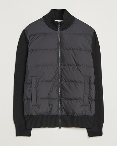 Moncler Grenoble Knitted Full Zip Cardigan Charcoal at