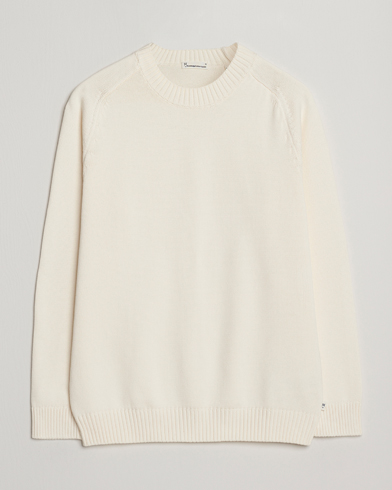 NN07 Brandon Cotton Knitted Sweater Ecru at CareOfCarl.com