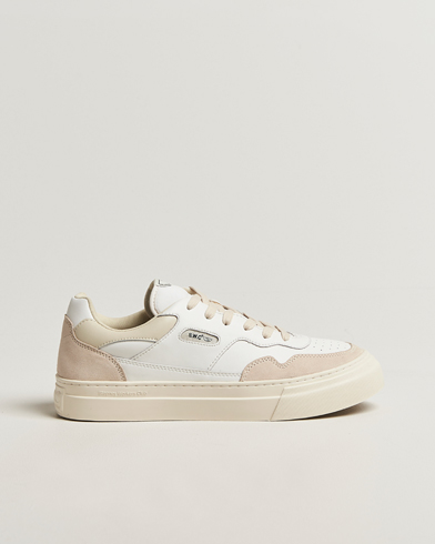 Stepney Workers Club Pearl Leather/Suede Mix Sneaker Spring White – White