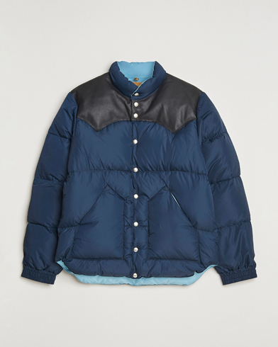 MONCLER ネイビー 中綿薄手 ジャケット150 Moncler Montgenevre Flannel Down Jacket Navy at CareOfCarl.com