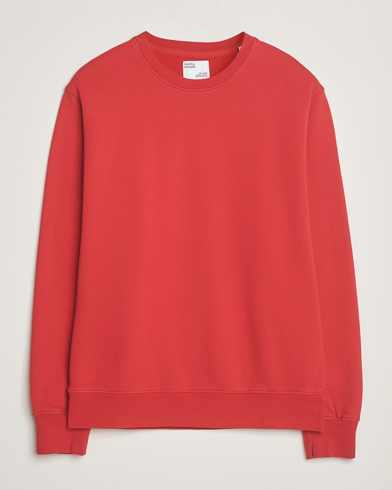 Colorful Standard Classic Organic Crew Neck Sweat Scarlet Red – Red