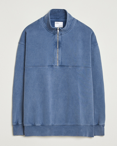 Colorful Standard Classic Organic Half-Zip Neptune Blue – Blue