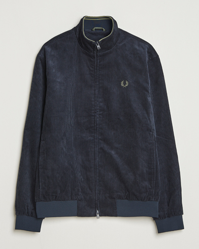 Fred Perry Brentham Corduroy Jacket Navy - Size: XL